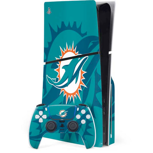 NFL Miami Dolphins Double Vision PlayStation PS5 Skins