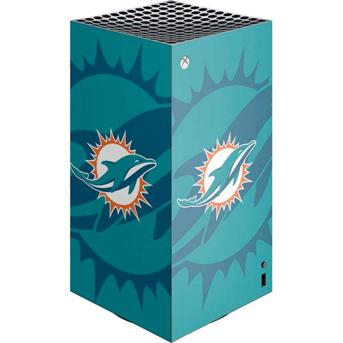 NFL Miami Dolphins Double Vision XBox Series X Digital Edition Console Skin