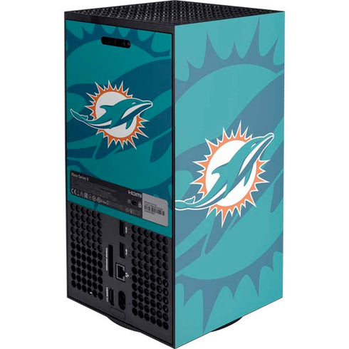 NFL Miami Dolphins Double Vision XBox Series X Digital Edition Console Skin