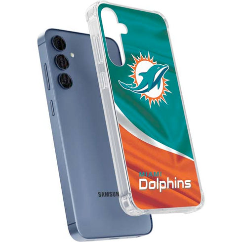 NFL Miami Dolphins Galaxy A55 5G Clear Case
