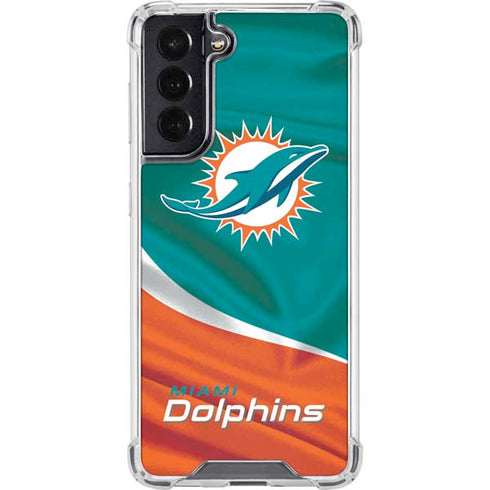 NFL Miami Dolphins Galaxy S22 Clear Case