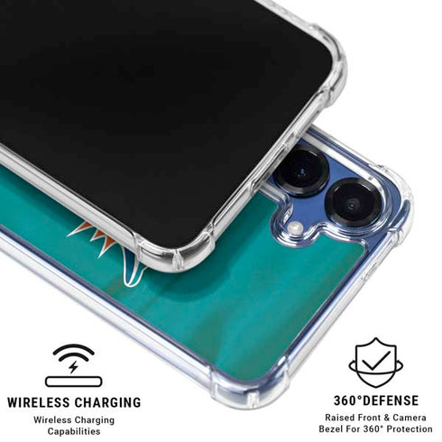 NFL Miami Dolphins Galaxy S25 Clear Case