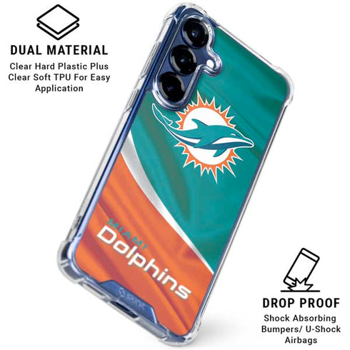 NFL Miami Dolphins Galaxy S25 Clear Case
