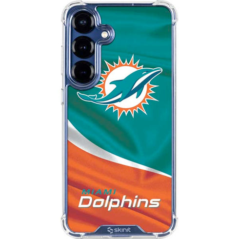 NFL Miami Dolphins Galaxy S25 Plus Clear Case