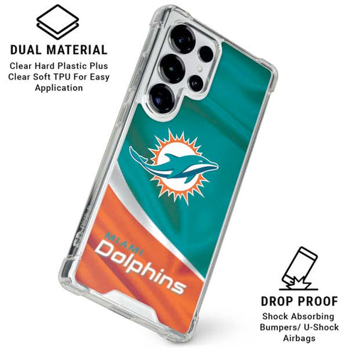 NFL Miami Dolphins Galaxy S26 Ultra Clear Case