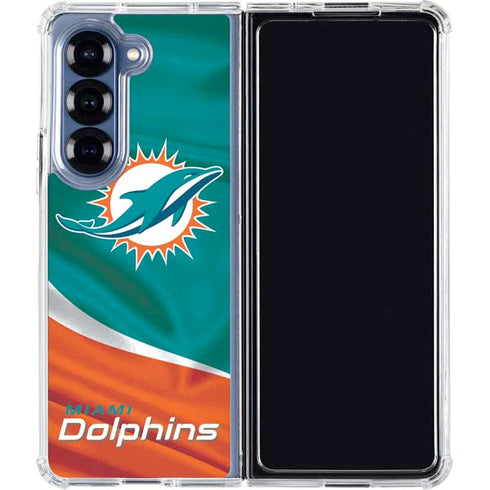 NFL Miami Dolphins Galaxy Z Fold6 Clear Case