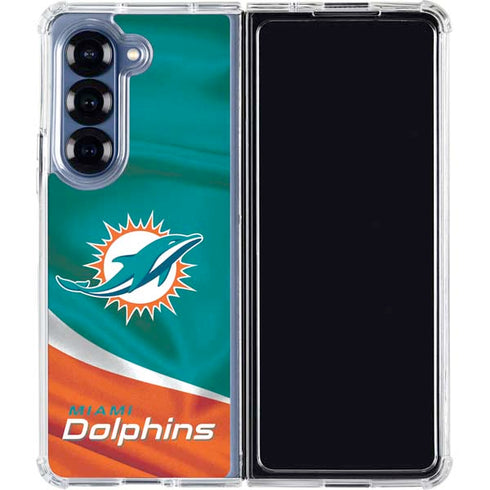 NFL Miami Dolphins Galaxy Z Fold7 Clear Case