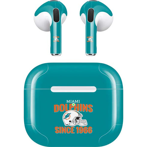 NFL Miami Dolphins Helmet Apple AirPods (3rd Gen 2021) Skin