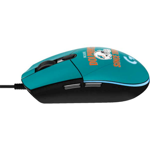 NFL Miami Dolphins Helmet G203 Prodigy RGB Wired Gaming Mouse Skin