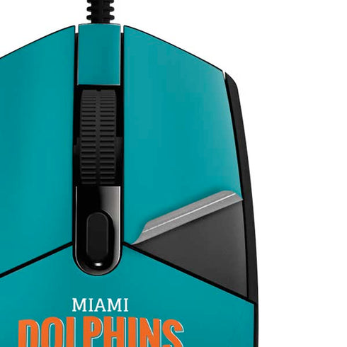 NFL Miami Dolphins Helmet G203 Prodigy RGB Wired Gaming Mouse Skin