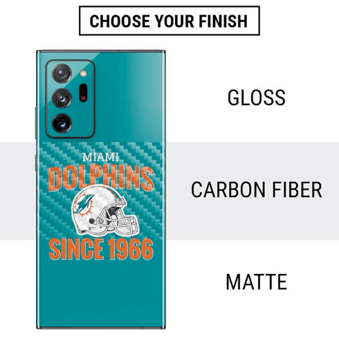 NFL Miami Dolphins Helmet Galaxy Note20 Ultra 5G Skin