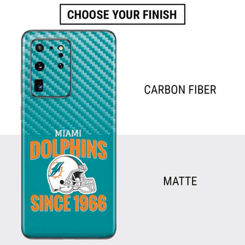 NFL Miami Dolphins Helmet Galaxy S20 Ultra 5G Skin