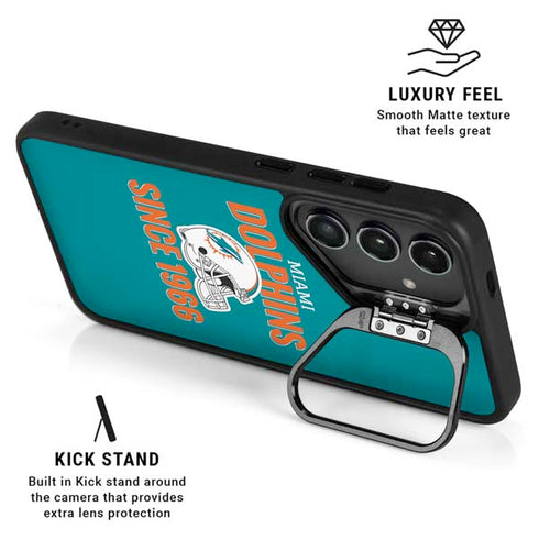 NFL Miami Dolphins Helmet Galaxy S25 Kickstand Case