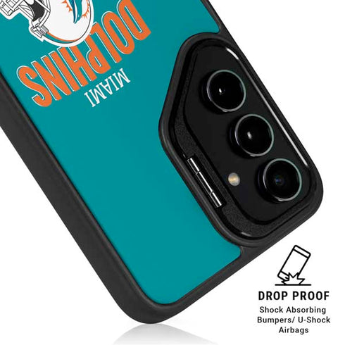 NFL Miami Dolphins Helmet Galaxy S25 Ultra Kickstand Case