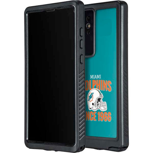 NFL Miami Dolphins Helmet Galaxy S24 Ultra Waterproof Case