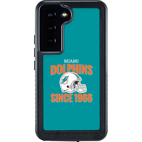 NFL Miami Dolphins Helmet Galaxy S24 Waterproof Case