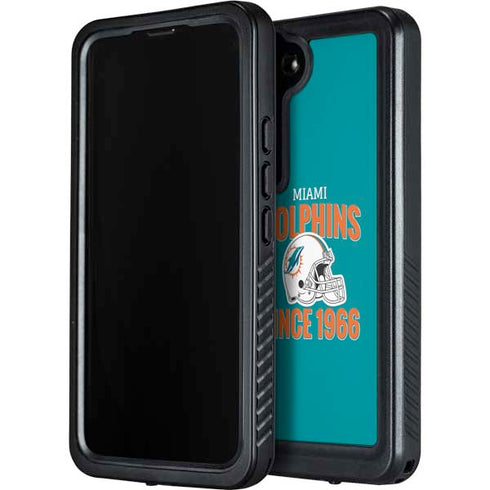 NFL Miami Dolphins Helmet Galaxy S24 Waterproof Case