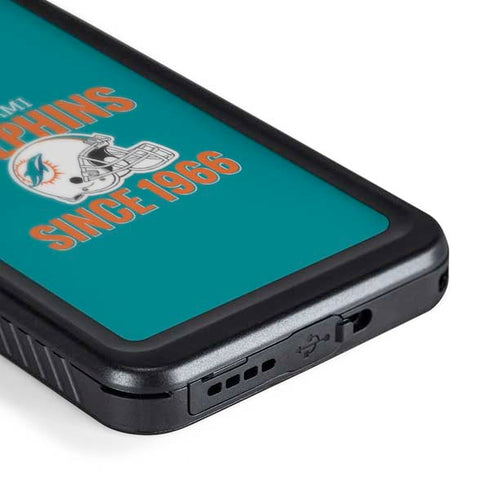 NFL Miami Dolphins Helmet Galaxy S24 Waterproof Case