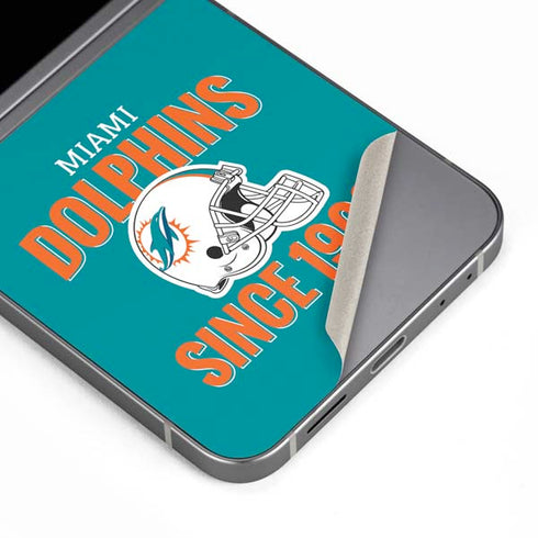 NFL Miami Dolphins Helmet Galaxy Z Flip6 Skin