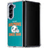 NFL Miami Dolphins Helmet Galaxy Z Fold5 5G Clear Case