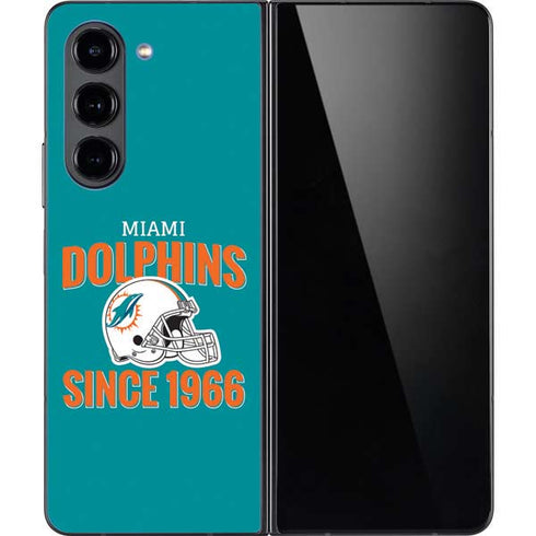NFL Miami Dolphins Helmet Galaxy Z Fold5 5G Skin