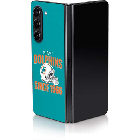 NFL Miami Dolphins Helmet Galaxy Z Fold5 5G Skin