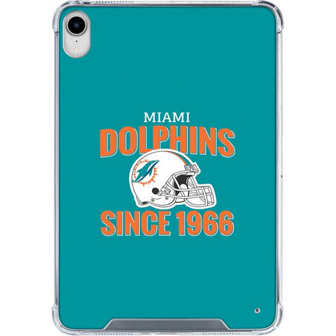NFL Miami Dolphins Helmet iPad 11th Gen (2025) Clear Case