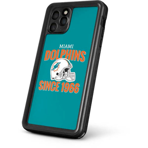 NFL Miami Dolphins Helmet iPhone 11 Pro Waterproof Case