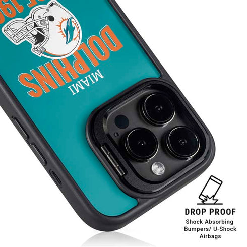 NFL Miami Dolphins Helmet iPhone 14 Pro Kickstand Case