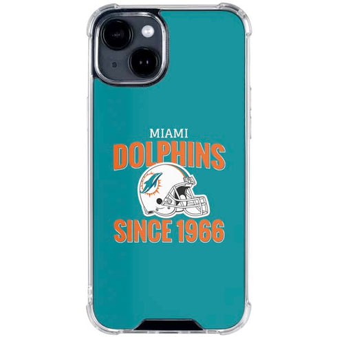 NFL Miami Dolphins Helmet iPhone 15 Clear Case