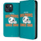 NFL Miami Dolphins Helmet iPhone 15 Plus Folio Case