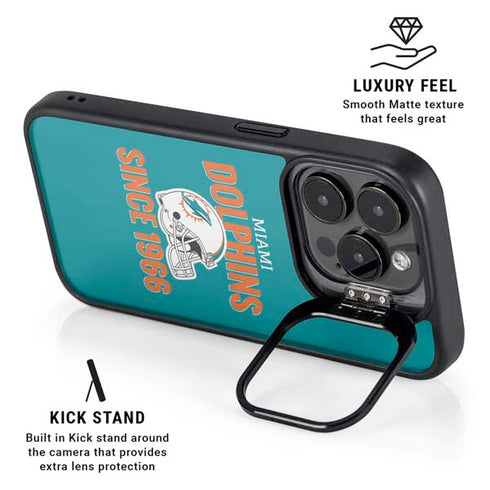 NFL Miami Dolphins Helmet iPhone 15 Pro Max Kickstand Case