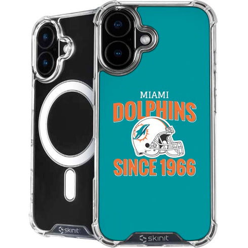NFL Miami Dolphins Helmet iPhone 16 MagSafe Case