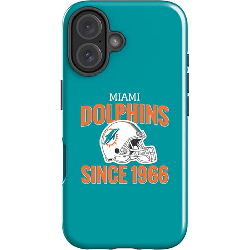 NFL Miami Dolphins Helmet iPhone 16 Plus Impact Case