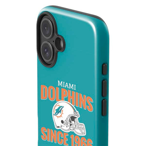 NFL Miami Dolphins Helmet iPhone 16 Plus Impact Case
