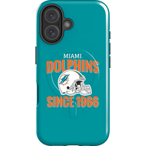NFL Miami Dolphins Helmet iPhone 16 Plus Magsafe Impact Case
