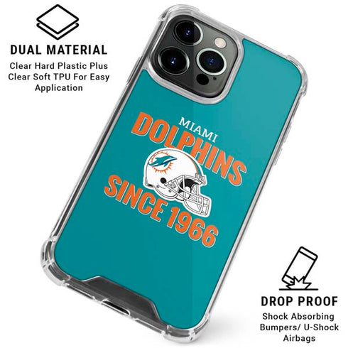NFL Miami Dolphins Helmet iPhone 16 Pro Max Clear Case
