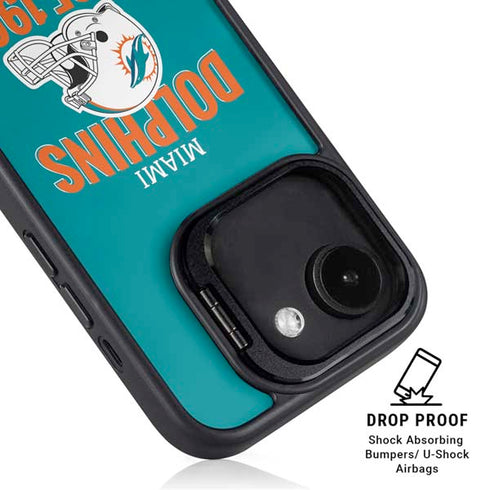 NFL Miami Dolphins Helmet iPhone 16e Kickstand Case