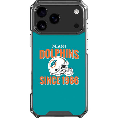 NFL Miami Dolphins Helmet iPhone 18 Pro Max Clear Case