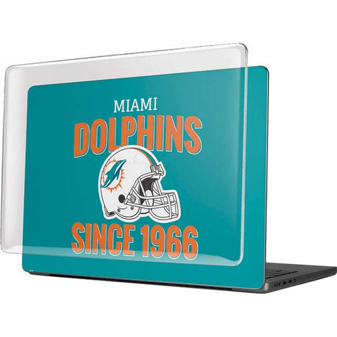 NFL Miami Dolphins Helmet MacBook Pro 14in (2021-24) Case plus Skin