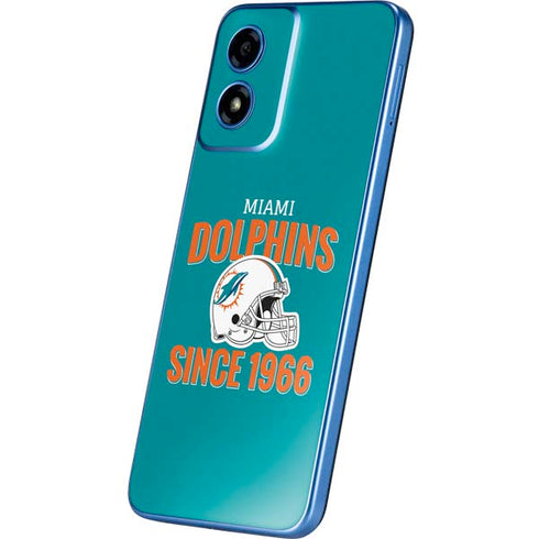 NFL Miami Dolphins Helmet Moto G Play 4G (2024) Skin