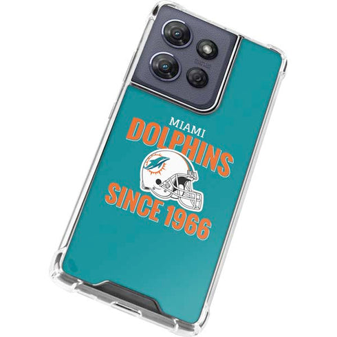 NFL Miami Dolphins Helmet Moto G Power 5G (2025) Clear Case
