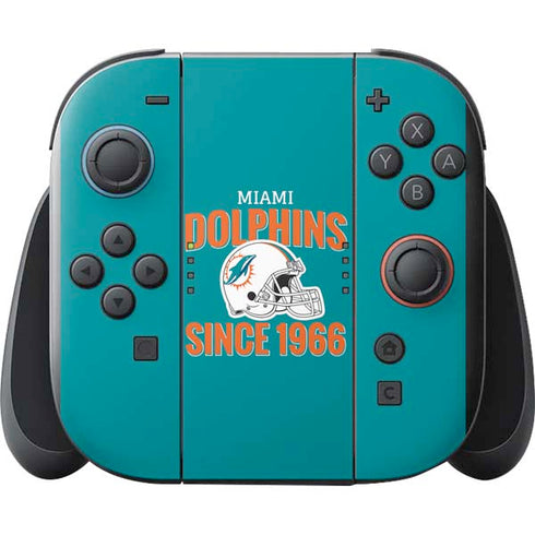 NFL Miami Dolphins Helmet Nintendo Switch 2 (2025) with Joy-Con Skin