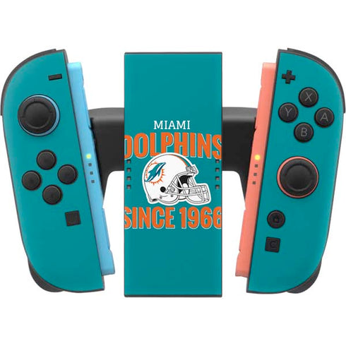 NFL Miami Dolphins Helmet Nintendo Switch 2 (2025) Joy-Con Controller Skin