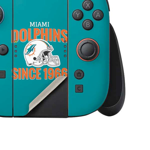 NFL Miami Dolphins Helmet Nintendo Switch 2 (2025) Joy-Con Controller Skin