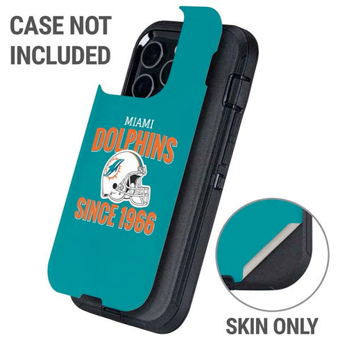 NFL Miami Dolphins Helmet Otterbox Defender iPhone Skin