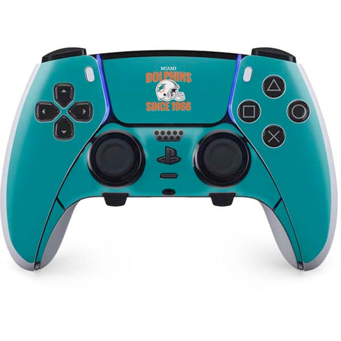 NFL Miami Dolphins Helmet PS5 DualSense Edge Pro Controller Skin