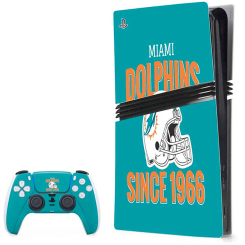 NFL Miami Dolphins Helmet PS5 Pro Bundle Skin
