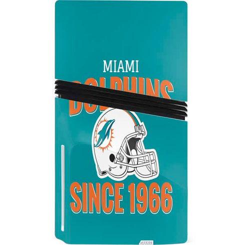 NFL Miami Dolphins Helmet PS5 Pro Disk Console Skin