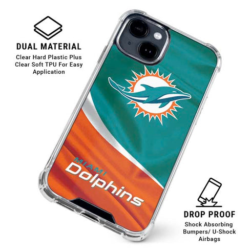 NFL Miami Dolphins iPhone 15 Clear Case